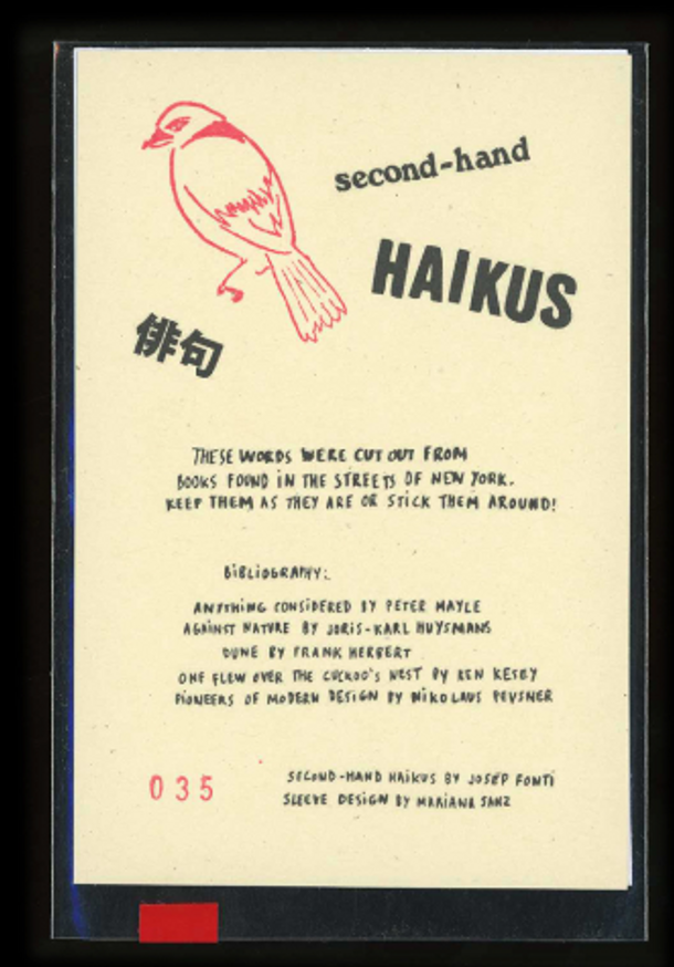 Second-hand Haikus