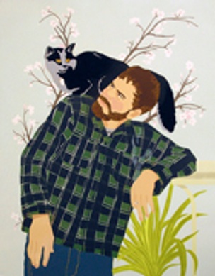 Man with Cat and Cigarette