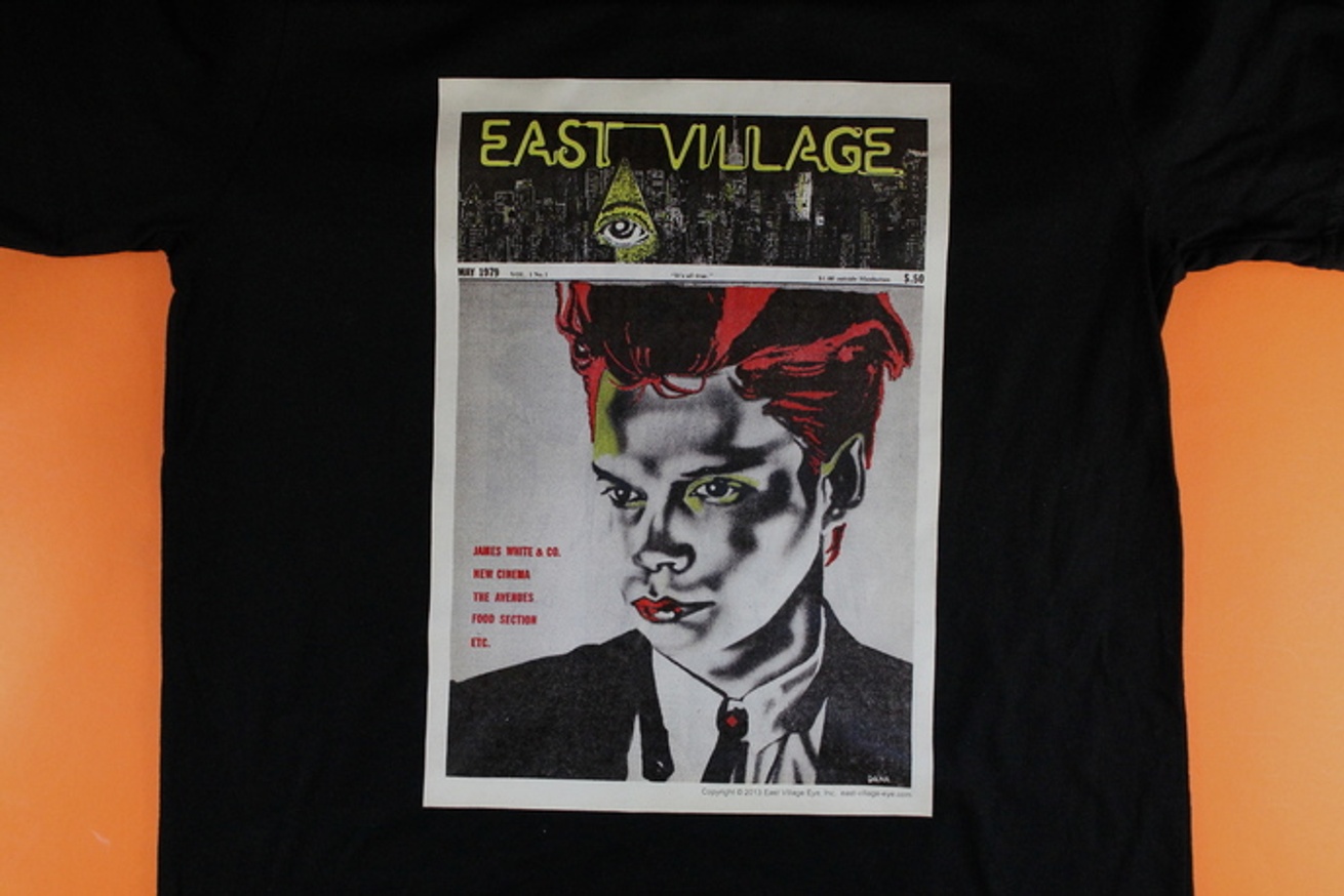  East Village Eye May 1979 Issue #1 "James White" Black T-shirt  