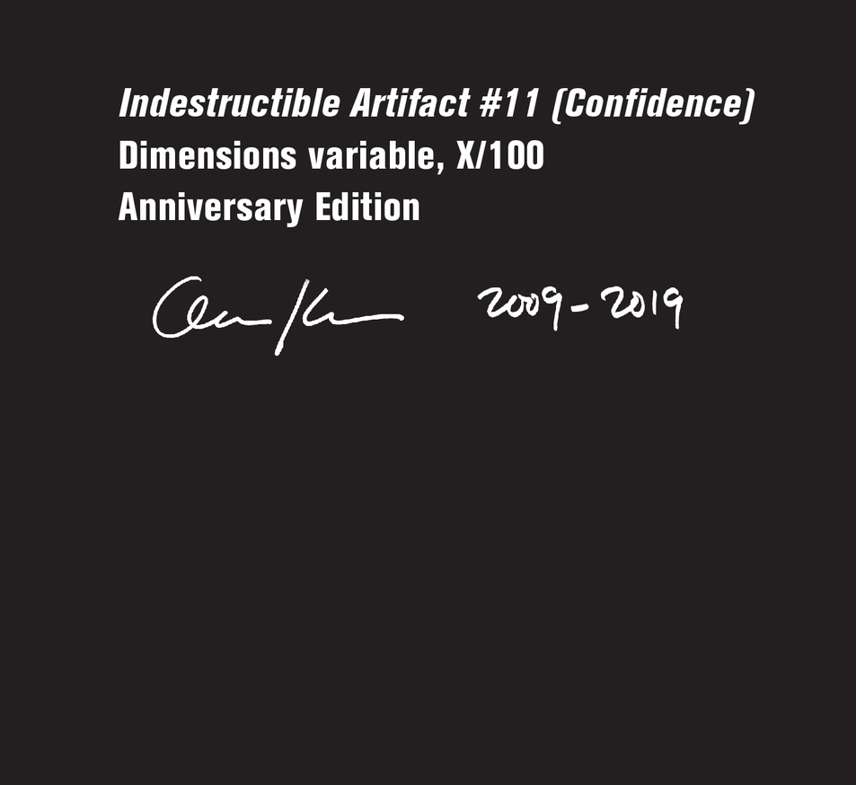 Indestructible Artifact # 11: Confidence (Original, Black) [X-Large] thumbnail 3