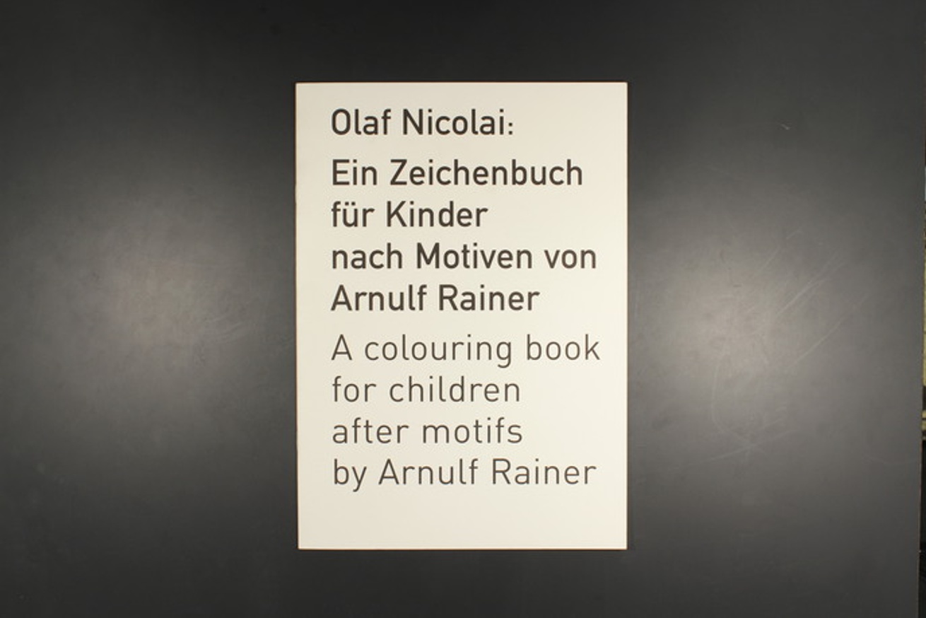 Ein Zeichenbuch für Kinder nach Motiven von Arnulf Rainer : A Colouring Book for Children after Motifs by Arnulf Rainer