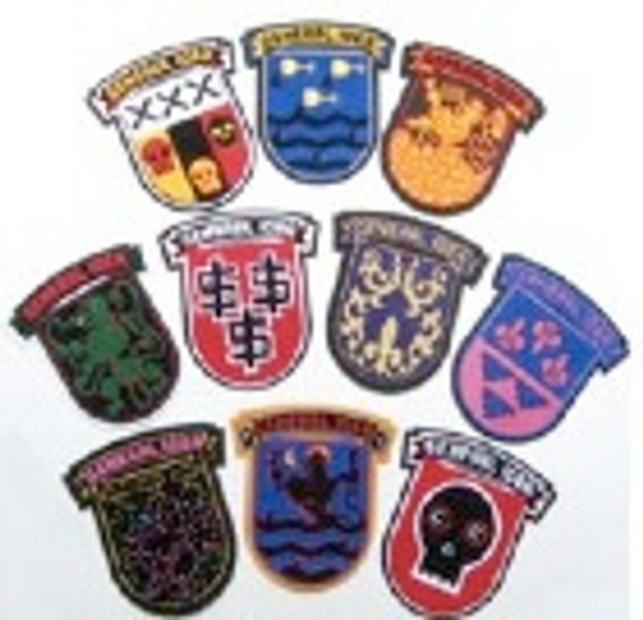 Set of 10 Chenille Crests
