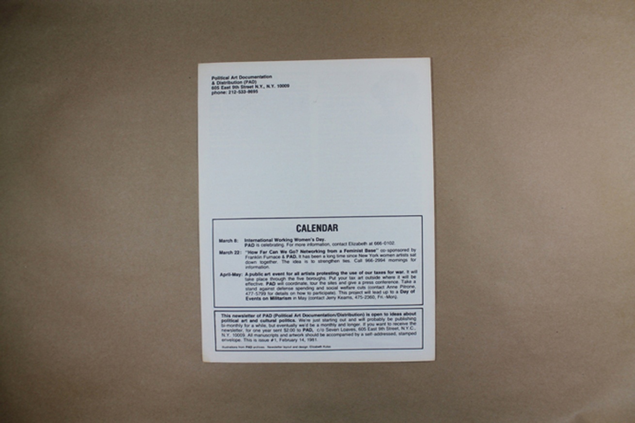 Upfront : A Publication of Political Art Documentation / Distribution thumbnail 3