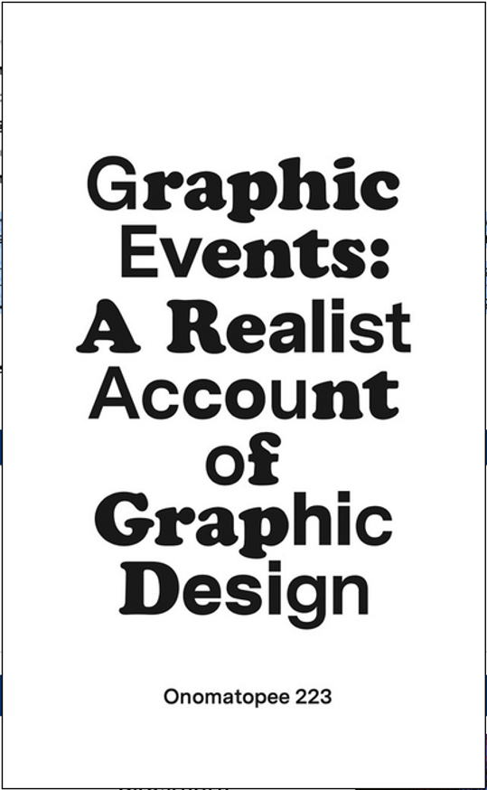 Graphic Events: A Realist Account of Graphic Design