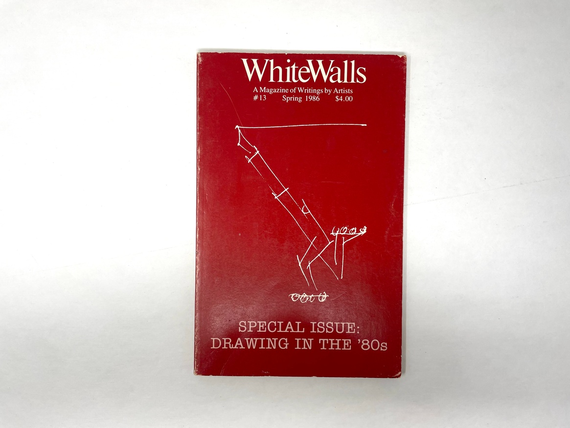 WhiteWalls : A Magazine of Writings by Artists