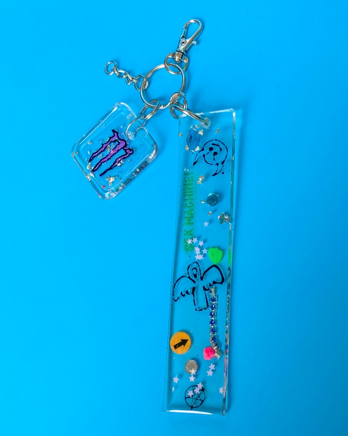 Alyssa Kazew - Monster Confetti Keychain - Printed Matter