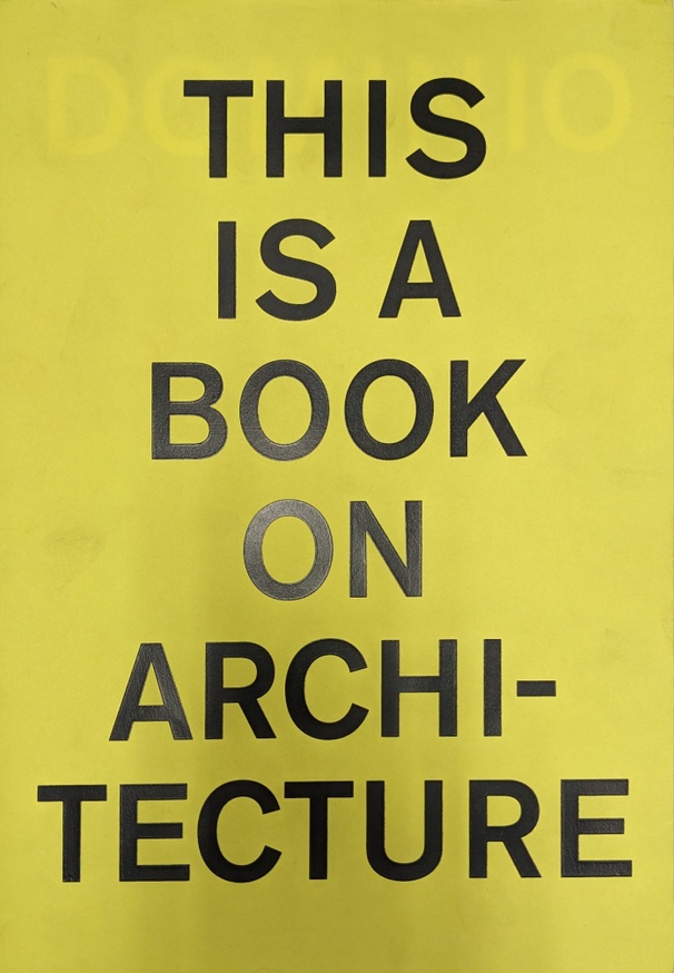 This Is A Book on Architecture