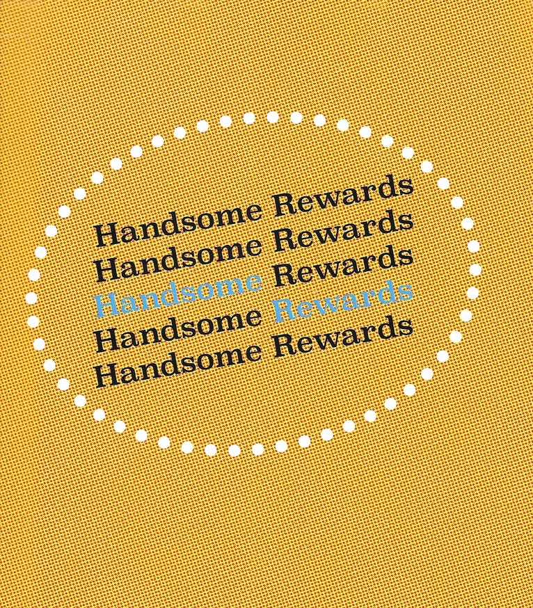 Jeff Downer - Handsome Rewards - Printed Matter