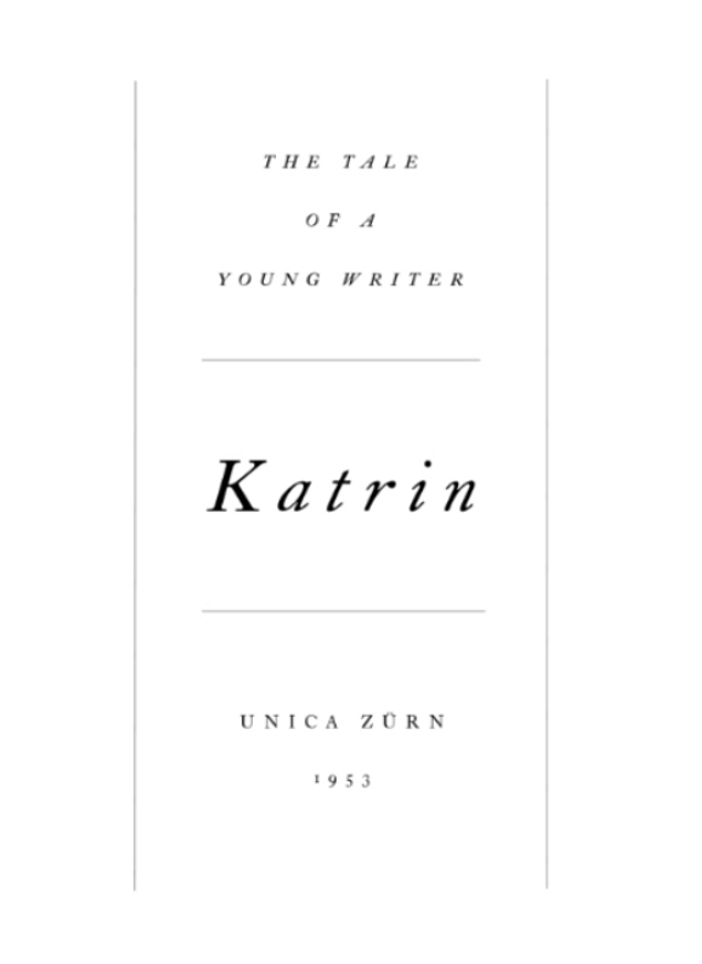 Katrin. The Tale of a Young Writer