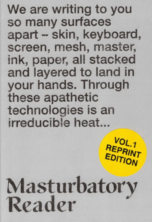 Masturbatory Reader [Reprint Edition]