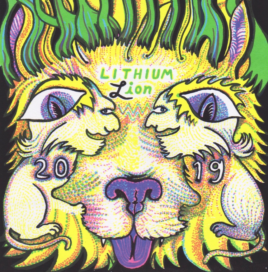 Leif Goldberg Lithium Lion 2019 Calendar Printed Matter