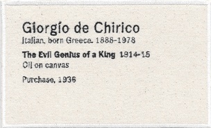 Permanent Collection Canvas Patch: Giorgio de Chirico