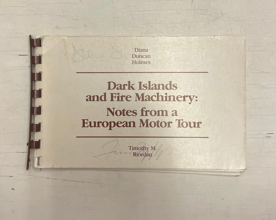 Dark Islands and Fire Machinery: Notes on a European Motor Tour