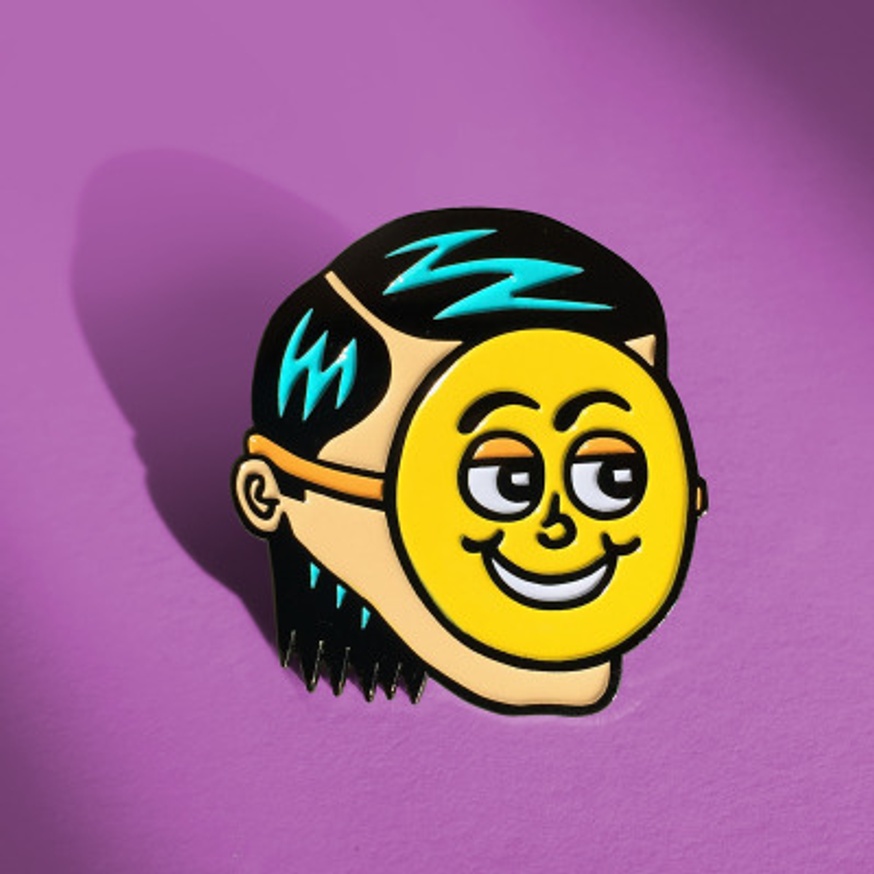 Put On a Happy Face Pin