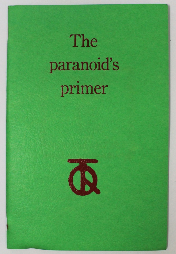 Richard Tyler - The Paranoid's Primer - Printed Matter