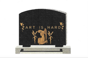 Art Is Hard Postcard