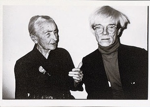 Andy Warhol / Georgia O'Keefe [Postcard]