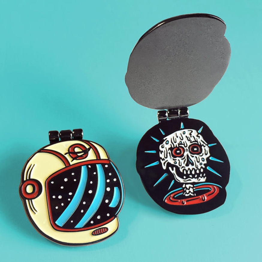 Melted Astronaut Pin