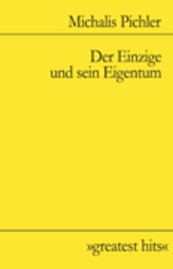 Der Einzige und sein Eigentum