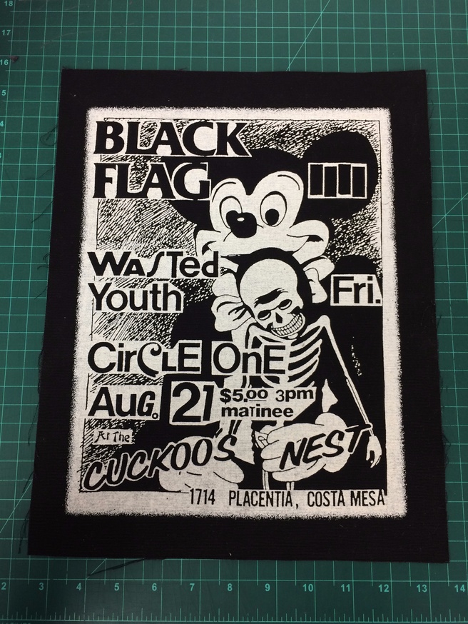 Black Flag Wasted Youth Patch