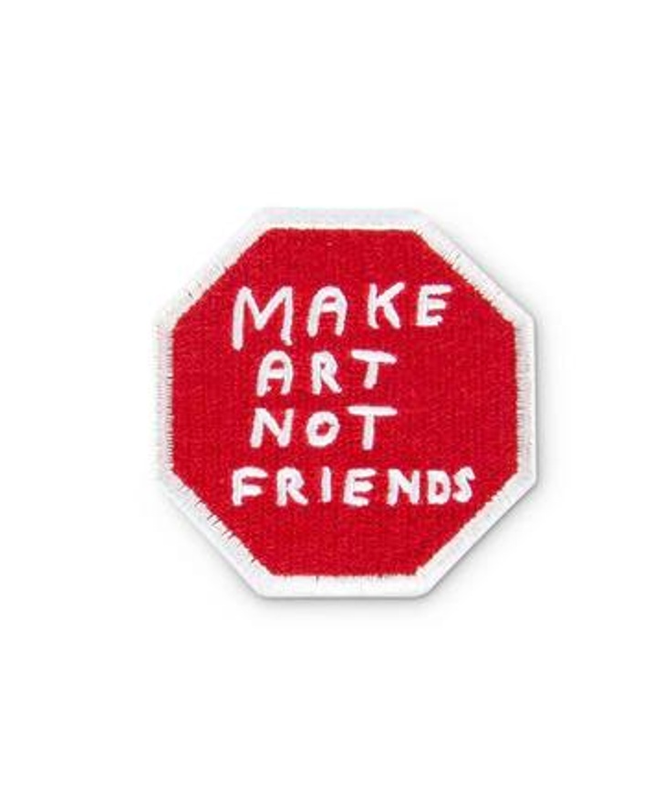 Make Art Not Friends Iron-On Patch thumbnail 2
