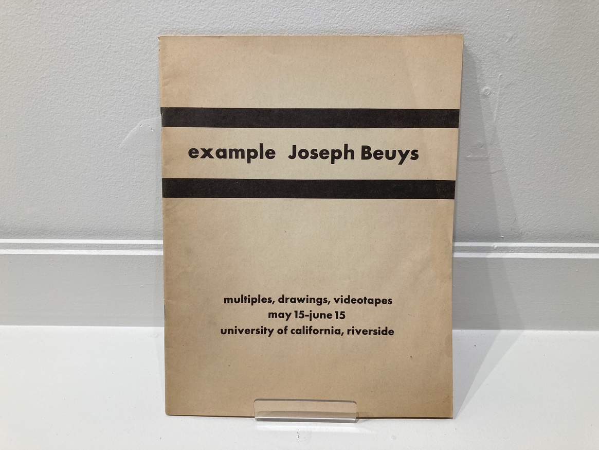 Some Artists, for Example Joseph Beuys
