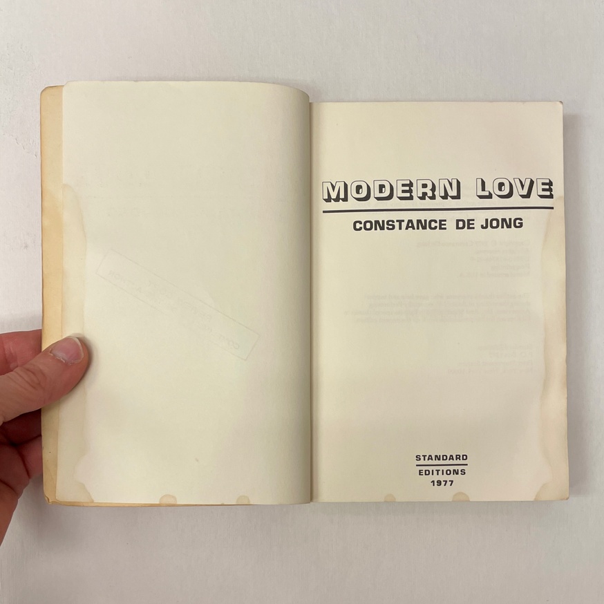 Modern Love [First Edition] thumbnail 3