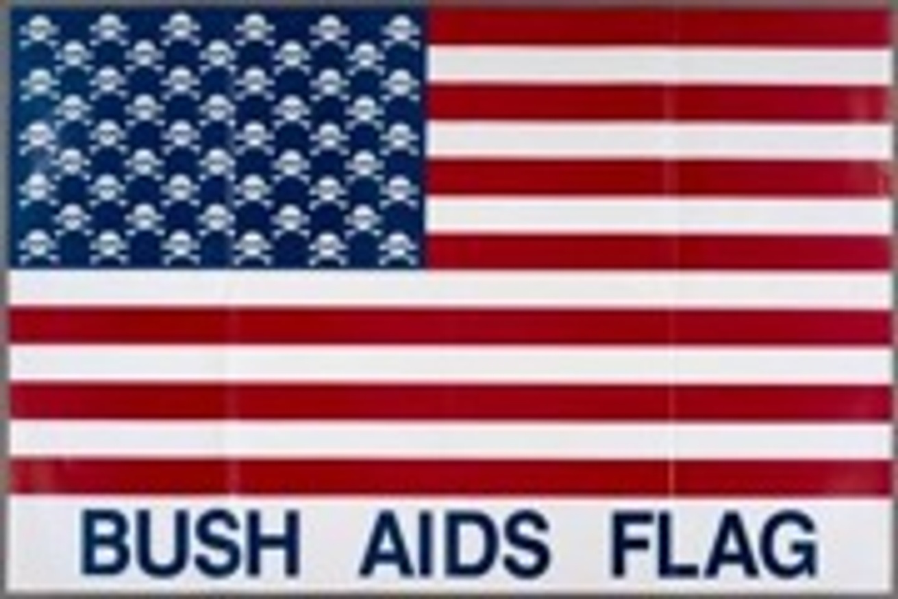 Bush AIDS Flag