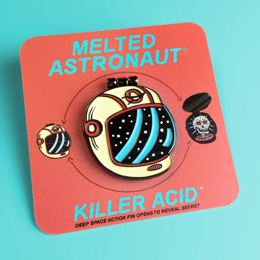 Melted Astronaut Pin thumbnail 3