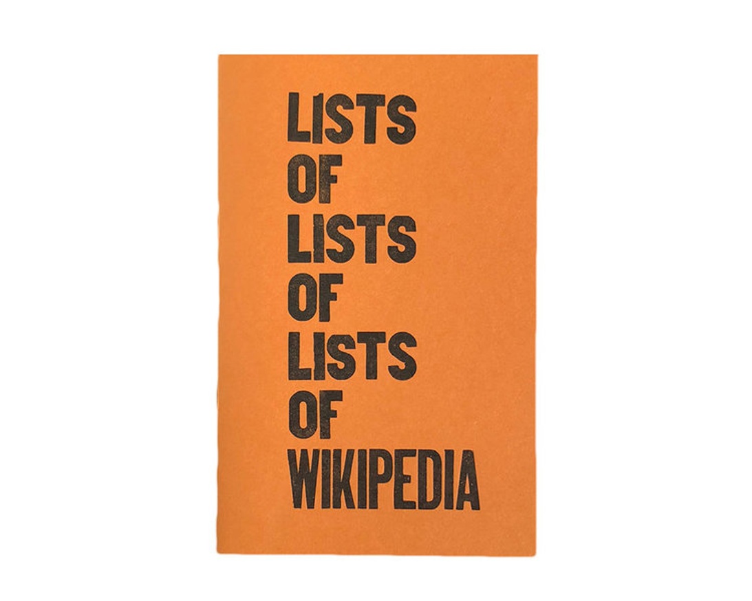 Lists of Lists of Lists of Wikipedia