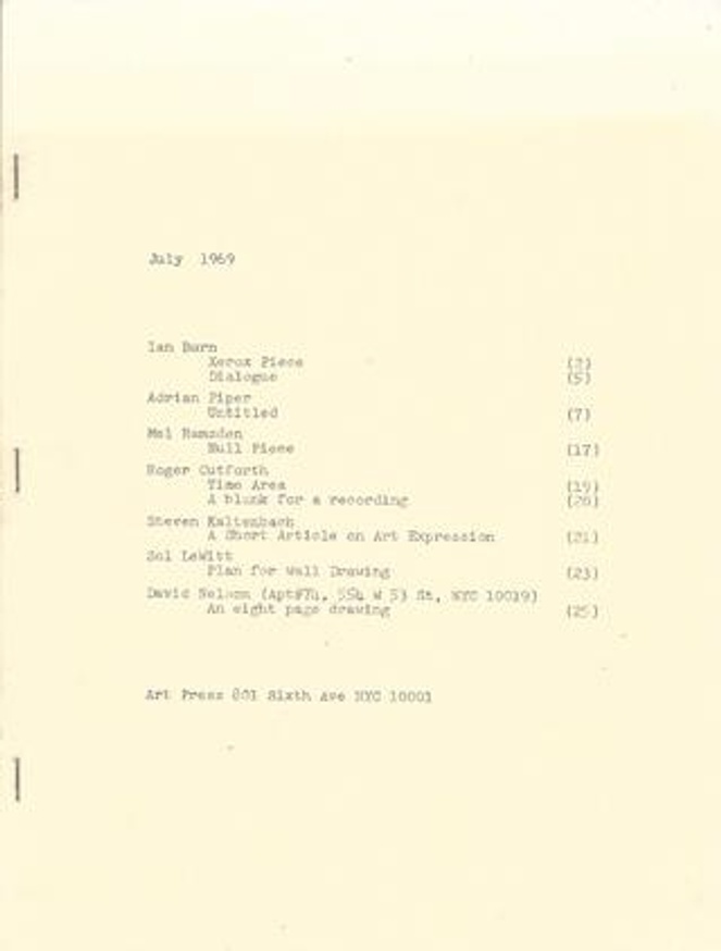 July 1969 [Mimeograph Book]