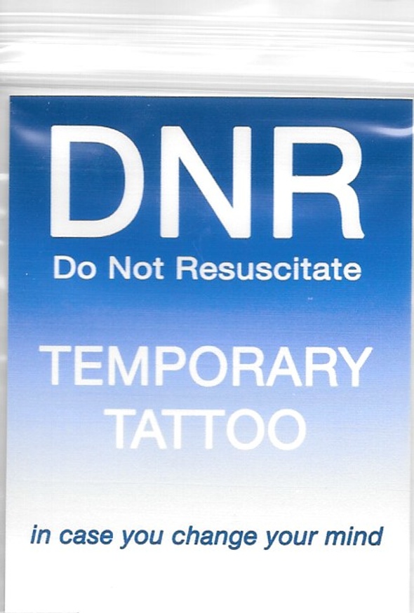 DNR Temporary Tattoo