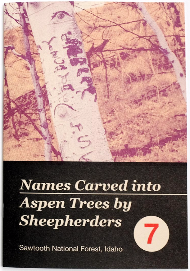 Written Names Fanzine #7: Names Carved into Aspen Trees by Sheepherders Sawtooth National Forest, Idaho