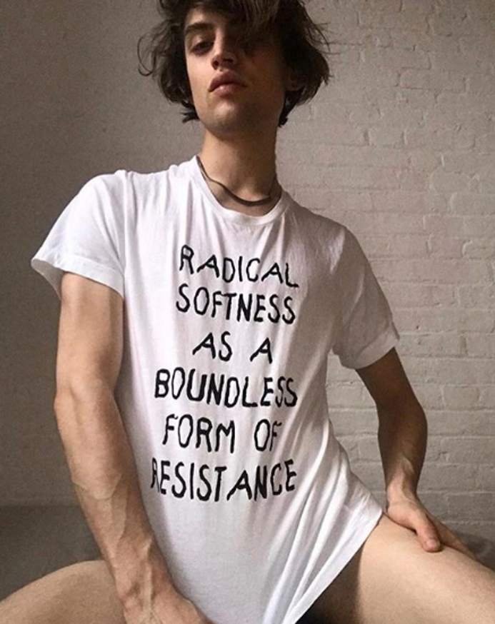 Radical Softness as a Boundless Form of Resistance T-shirt (Medium in White)