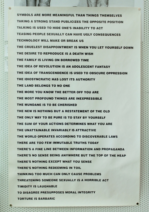 Jenny Holzer - Truisms, 1977-1979 (Every achievement requires a sacrifice —  Imposing order) - Printed Matter