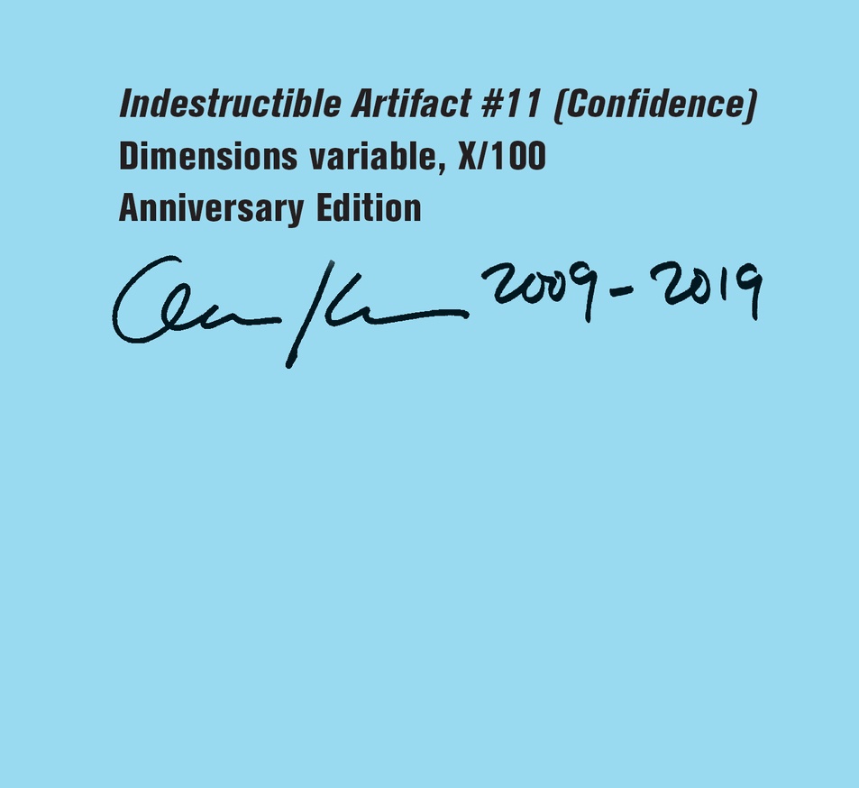 Indestructible Artifact # 11: Confidence, Anniversary Edition (Blue/Silver) [Medium] thumbnail 2