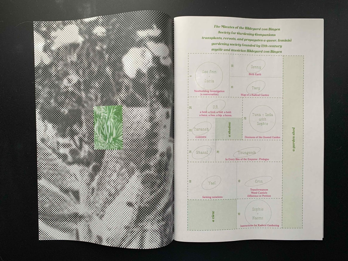 The Minutes of the Hildegard von Bingen Society for Gardening Companions Printed Matter