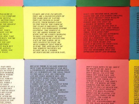 Jenny Holzer & Felix Gonzalez-Torres - Poster works on display