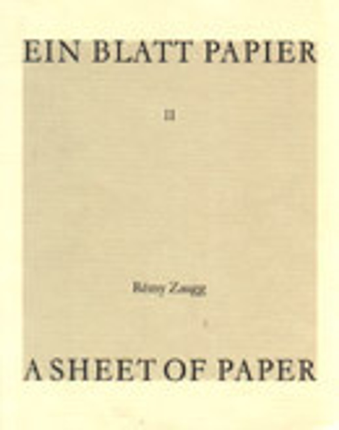 A Sheet of Paper