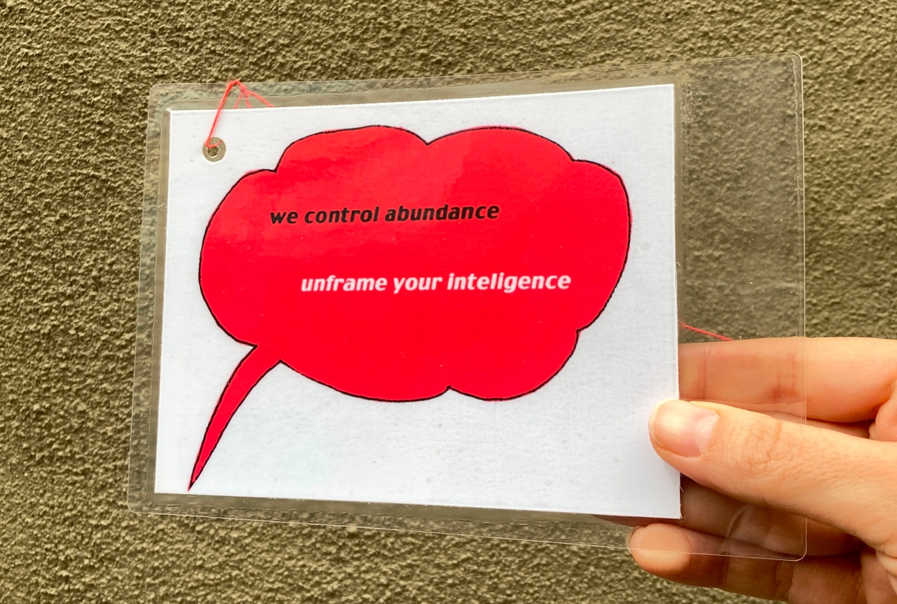 We Control Abundance / Unframe Your Intelligence Card