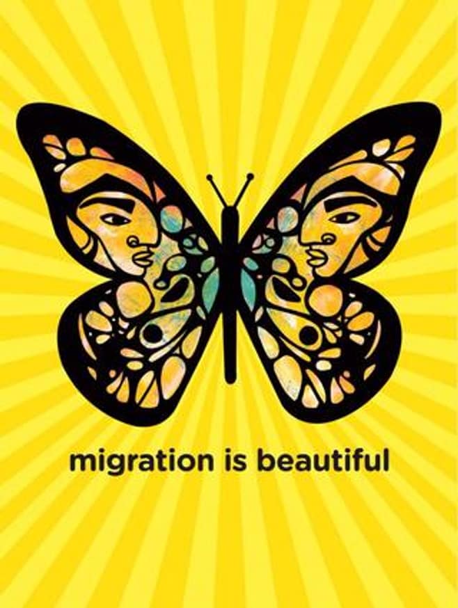 Favianna Rodriguez - Migration Is Beautiful Poster - Printed Matter