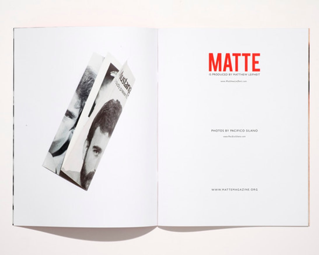 Pacifico Silano - Matte Magazine - Printed Matter