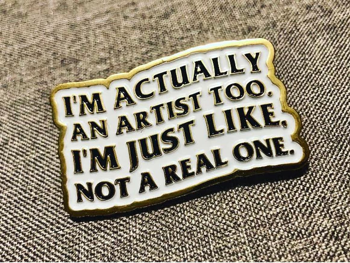 Matthew Scott Gualco - I'm an Artist Pin - Printed Matter