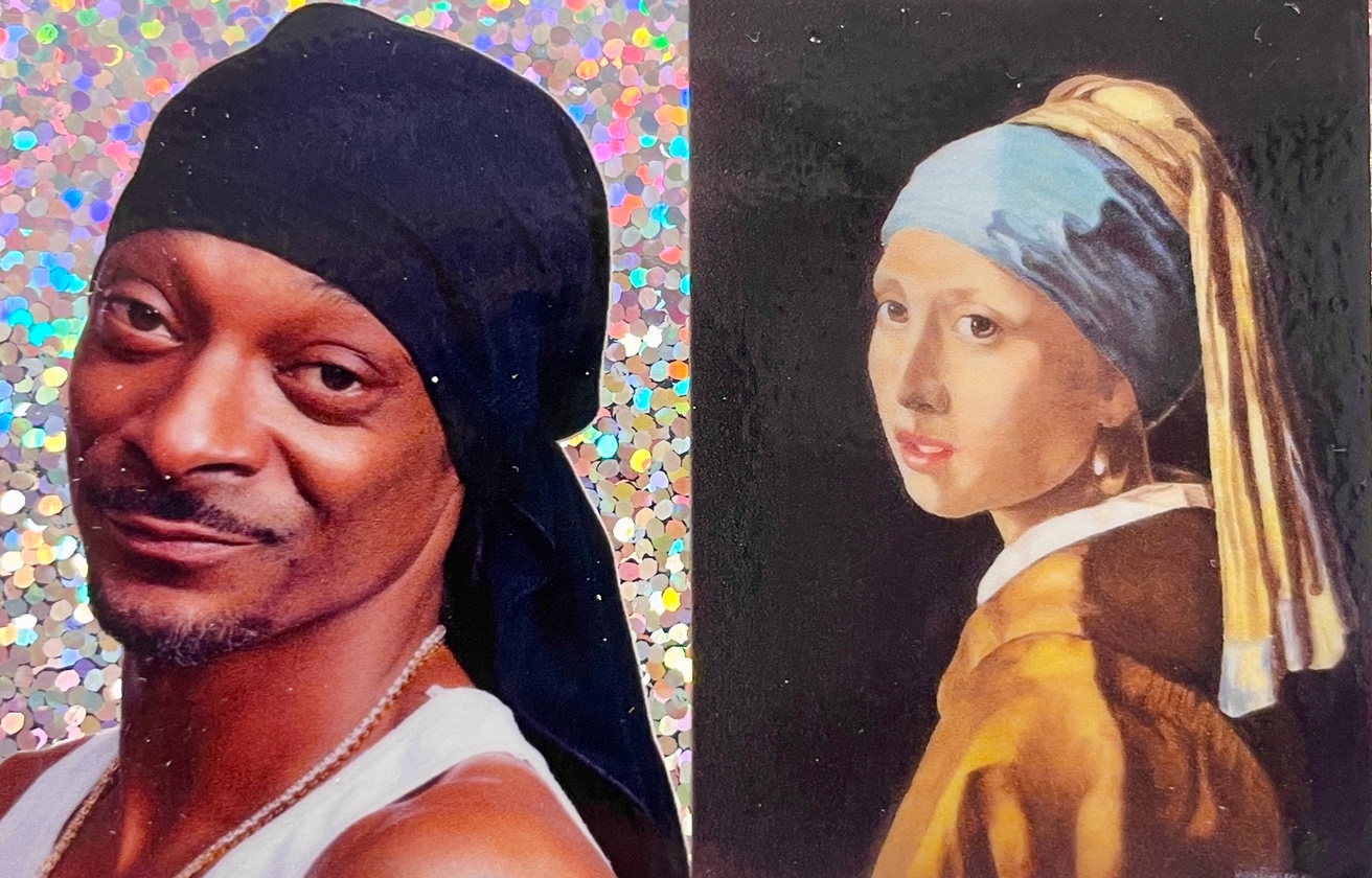 Snoop and the Pearl Earring (Glitter Sticker) thumbnail 2