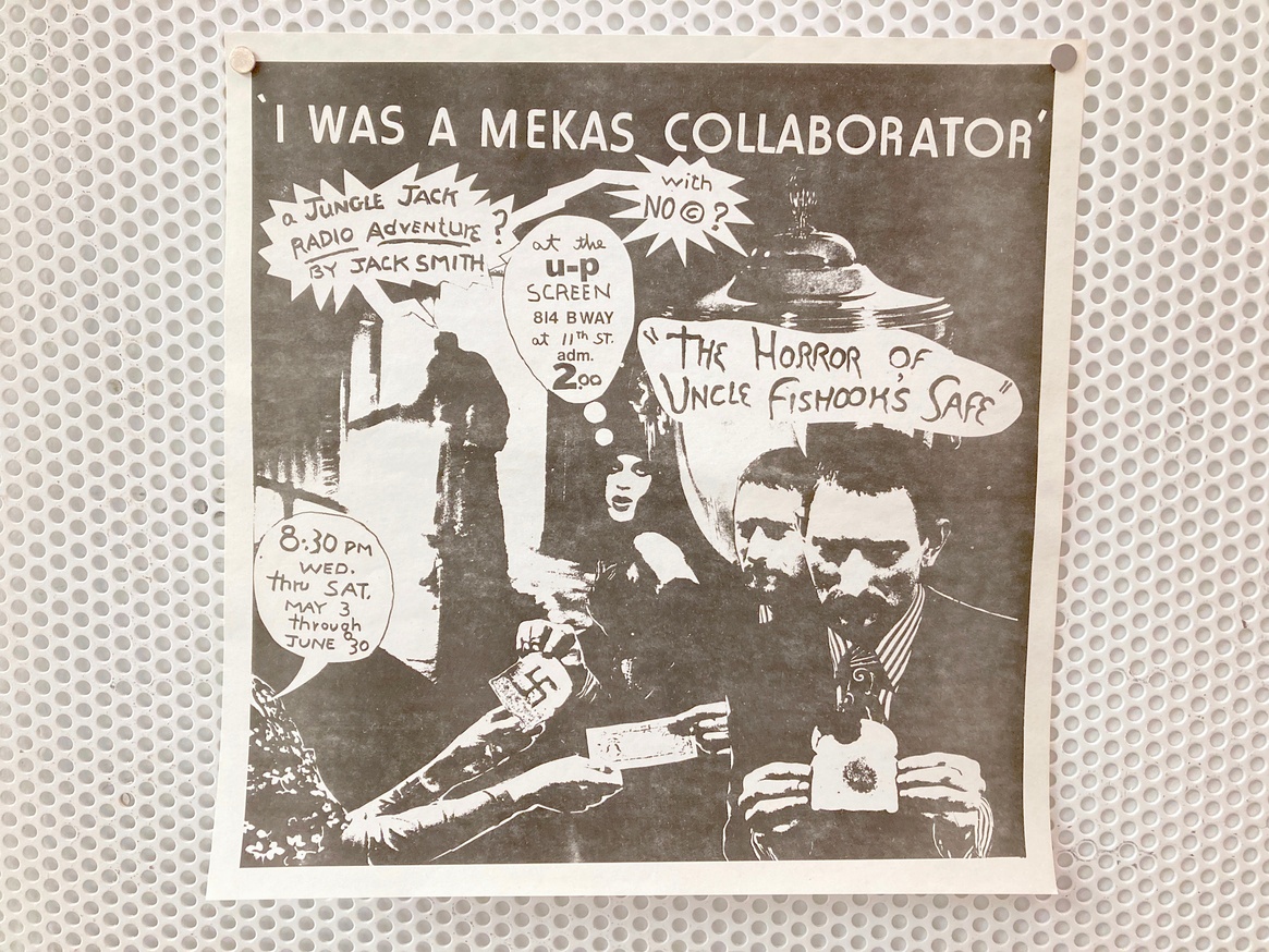 Jack Smith and Jonas Mekas - I was a Mekas Collaborator: A Jungle Jack  Radio Adventure? By Jack Smith [Poster] - Printed Matter