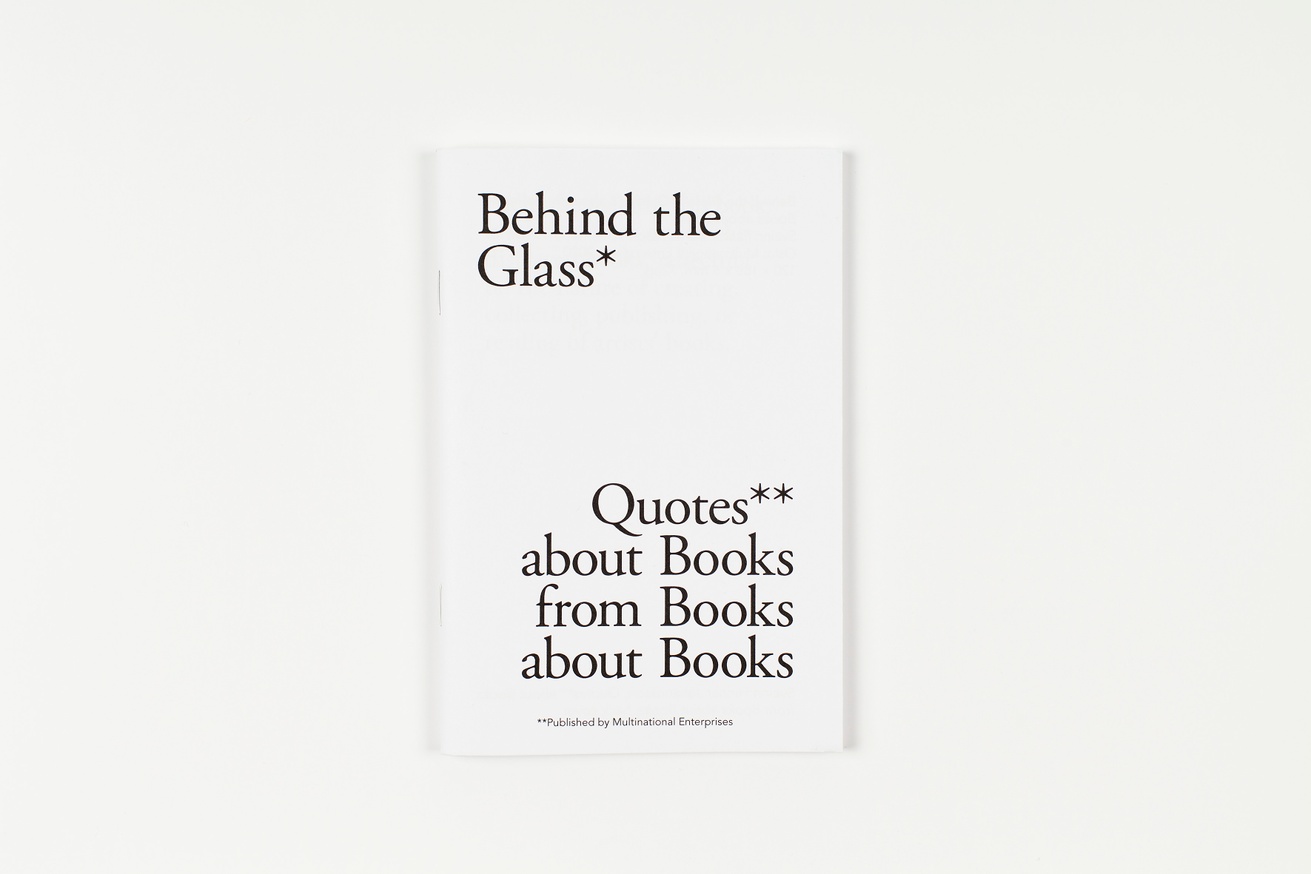 Behind the Glass – Quotes about Books from Books about Books