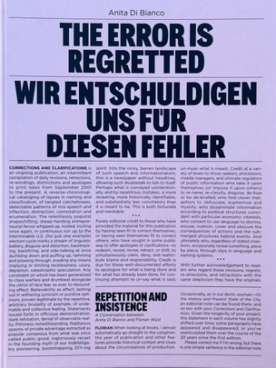  The Error is Regretted / Wir entschuldigen uns für diesen Fehler