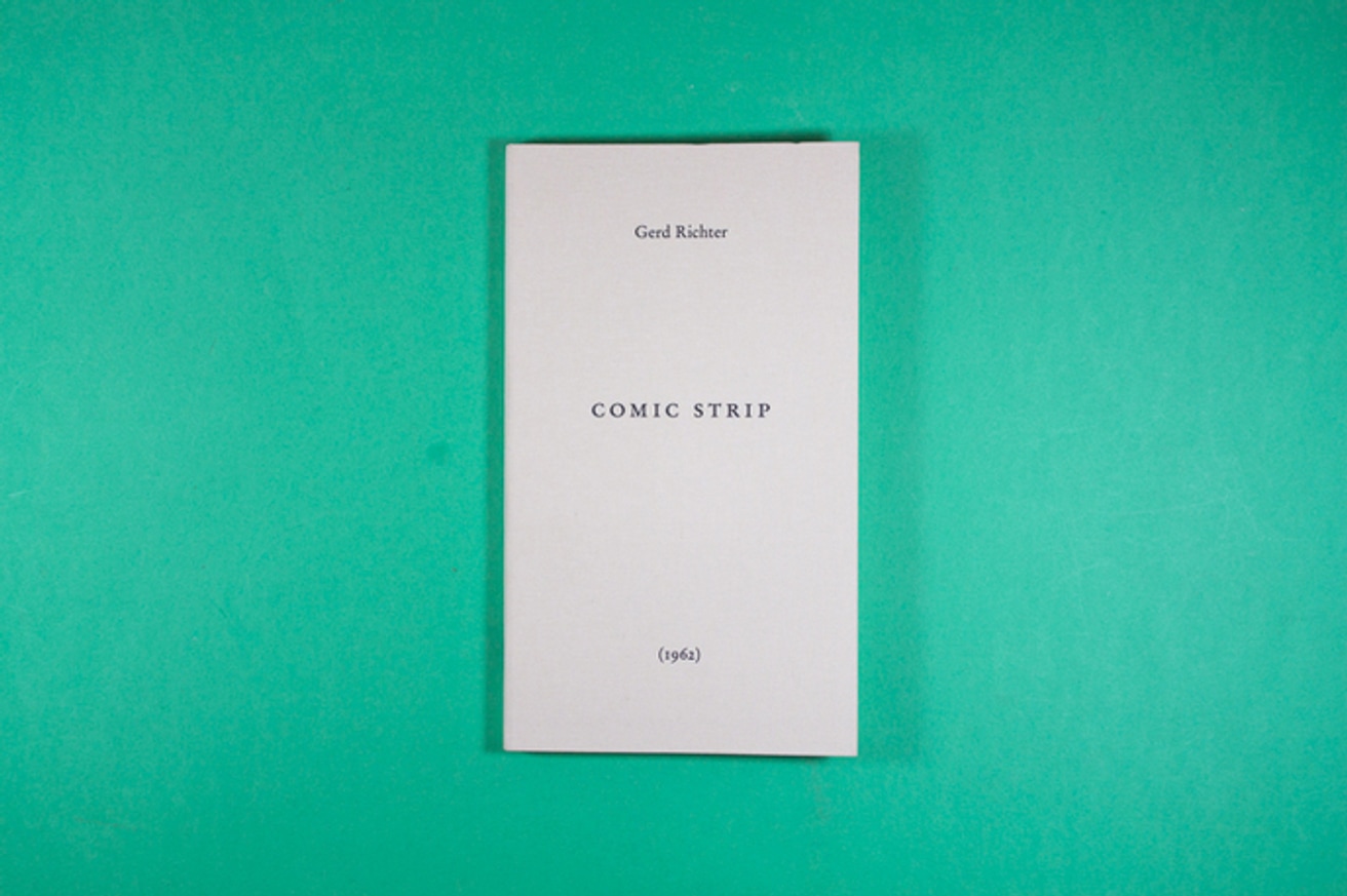 Gerd Richter COMIC STRIP (1962) アートブック Gerhard Richter - Gerd Richter : Comic Strip (1962) - Printed Matter