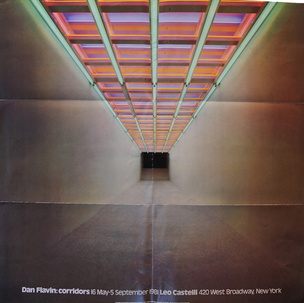 Dan Flavin: Corridors Exhibition Poster