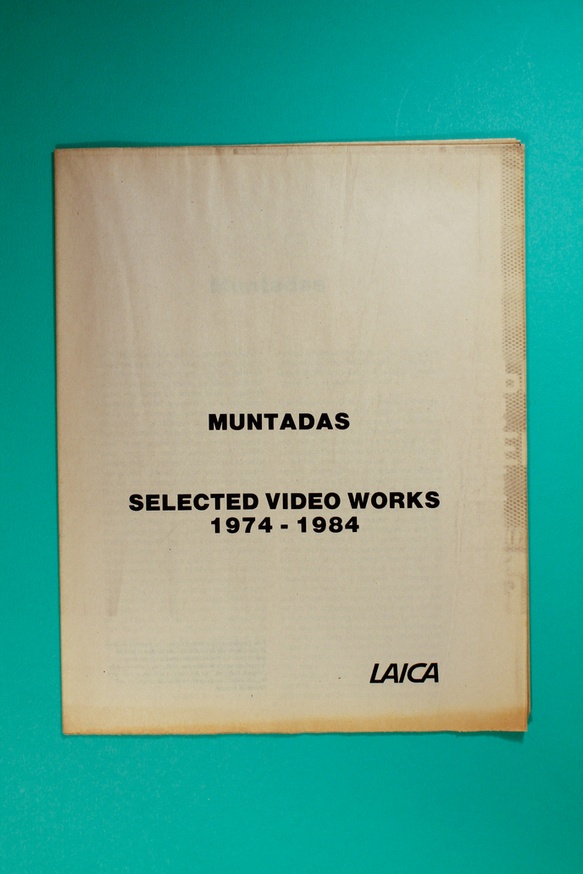 Muntadas : Selected Video Works (1974-1984)